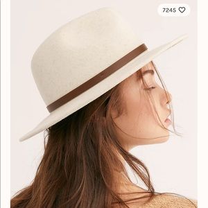 Free people wythe leather band felt hat